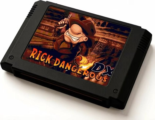 Rick Dangerous DX Mega Drive 16Bit Action Platformer Spielkarte in Multicolor - Bild 1