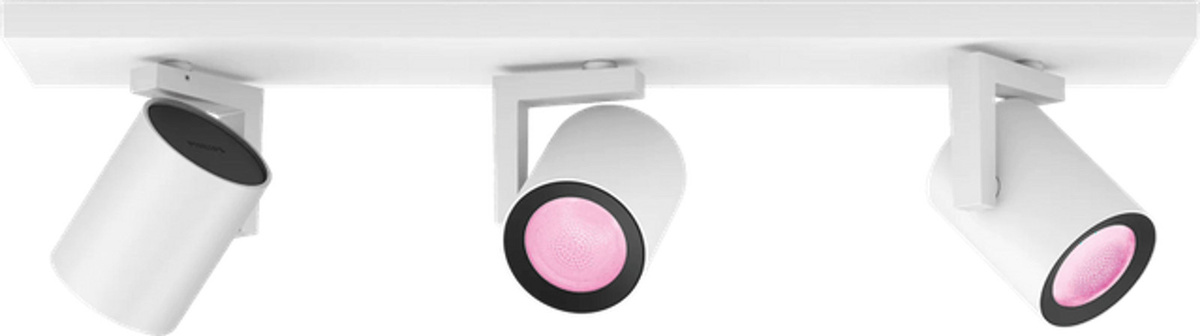 Philips Hue Argenta Aufbauspot White & Color Deckenspot mit 3 Strahlern in Weiß für GU10 - Bild 1