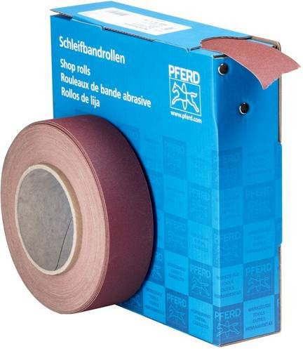 PFERD Schleifpapierrolle Korund Körnung 180 Braun B: 38 mm, L: 25 m - Bild 1