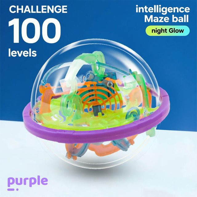 Yiran toy Labyrinth Puzzle violett ab 3 Jahren - Bild 1