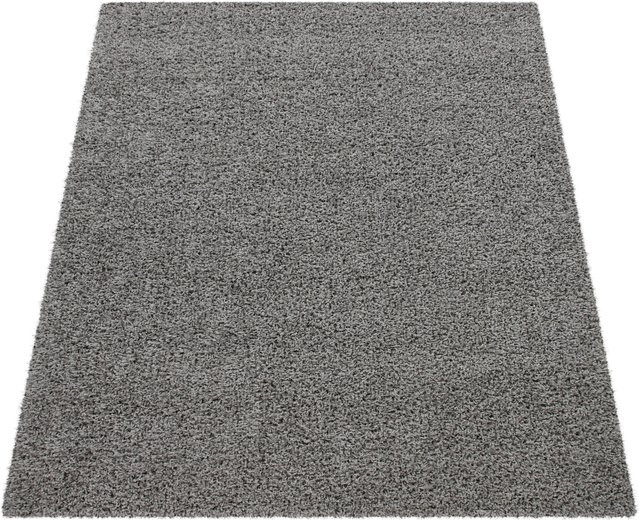Shaggy-Teppich Trista Grau aus Synthetikfasern B/T: 60 x 100 cm - Bild 1