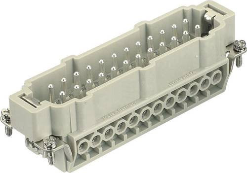 HARTING Stifteinsatz Han E 24 + PE Schrauben, Farbe: Grau, Artikelnummer: 09330242611 - Bild 1
