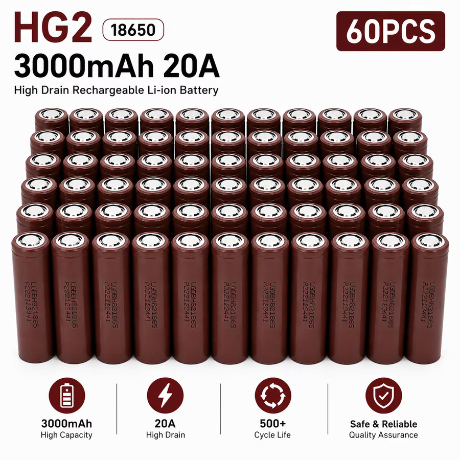Makita 18650 Li-Ion Akku-Zelle 3.7V 3000mAh 20A mit flachem Anschluss für Elektrowerkzeuge und RC Racing Drones - Bild 8