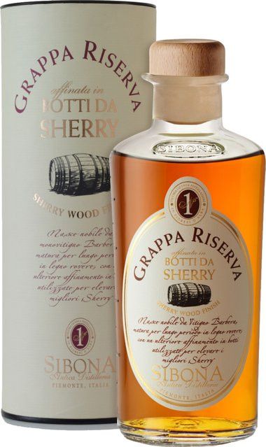 Sibona Grappa Riserva Botti da Sherry, Italien, 40% Vol., 0,5 l - Bild 1