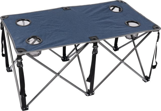 Genialo Camping-Tisch Premium klappbar aus Metall und Kunststoff in Schwarz oder Blau - Bild 1