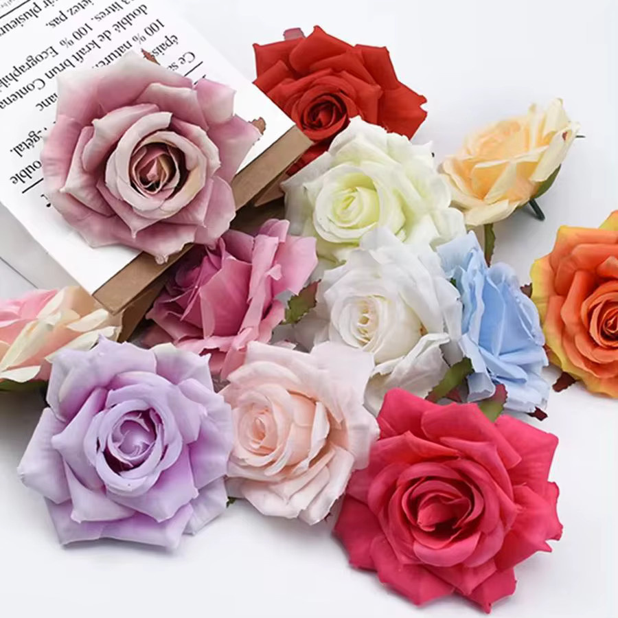 ZQCY Künstliche Seidenrosen in Multicolour für Hochzeiten, Partys und Dekorationen - Bild 3