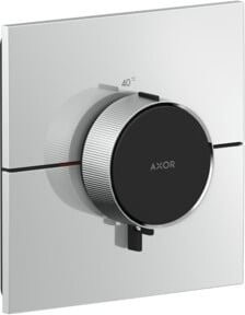 Hansgrohe Axor ShowerSelect ID HF Unterputz Thermostatarmatur mit Safety Stop, eckig, Brushed Nickel - Bild 1