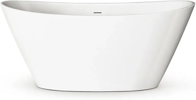 PAA Badewanne Amore aus Mineralguss in Weiß Glanz, B/T/H: 160 x 85 x 71,5 cm - Bild 1