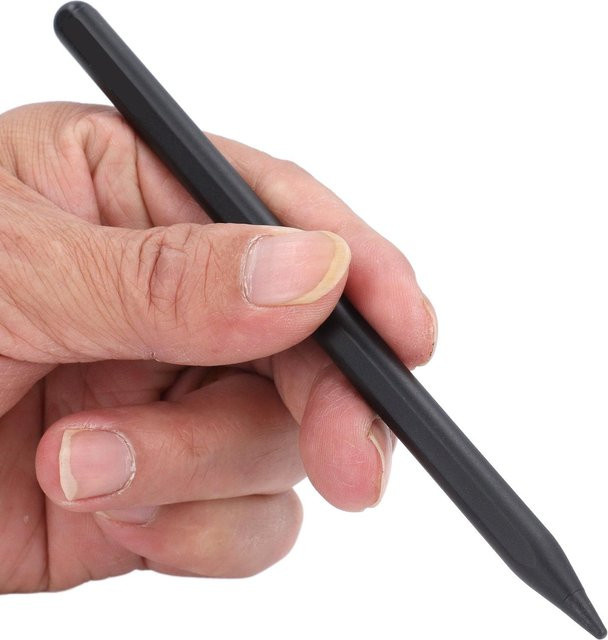 DIYelecs Tablet-Stift in Schwarz mit austauschbaren Spitzen, magnetischer Adsorption, Berührungsschalter und USB-C Aufladung - Bild 1