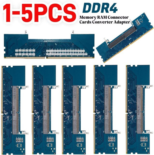 ALLOYSEED RAM Konverter Adapter von DDR4 SODIMM zu Desktop DIMM für 3200/2666/2400/2133MHz in Blau - Bild 1