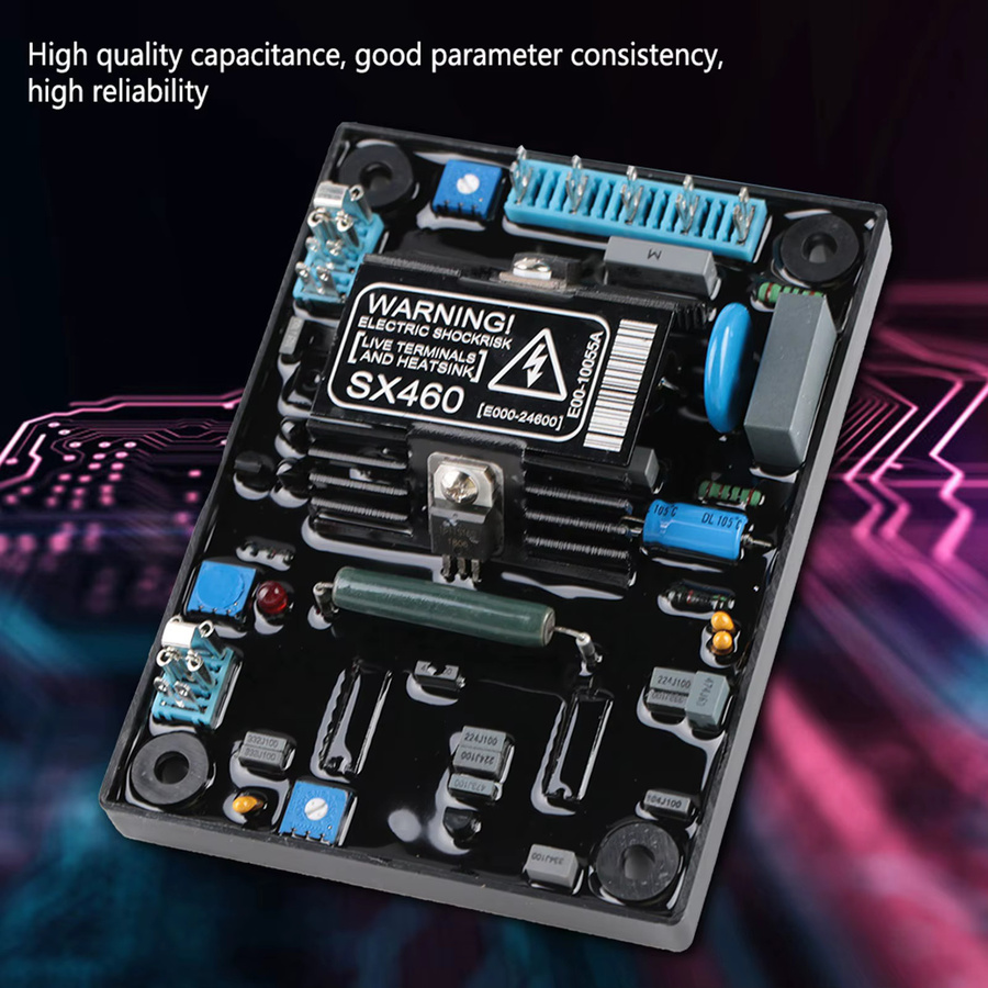 Qiilu Motorspannungsregler SX460 Automatischer AVR für Generatoren mit Eingang 190-264 VAC - Bild 2