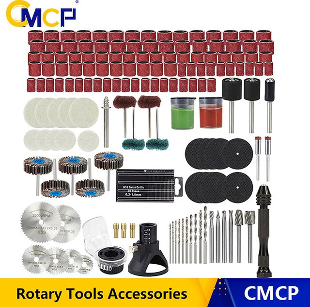 CMCP Rotationswerkzeug-Zubehör für Bohrmaschinen zum Schleifen, Polieren und Gravieren von Holz und Metall - Bild 1
