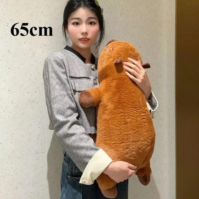 Yiran toy Capybara Plüschtier Kissen, Braun Orange, ab 14 Jahren - Bild 1