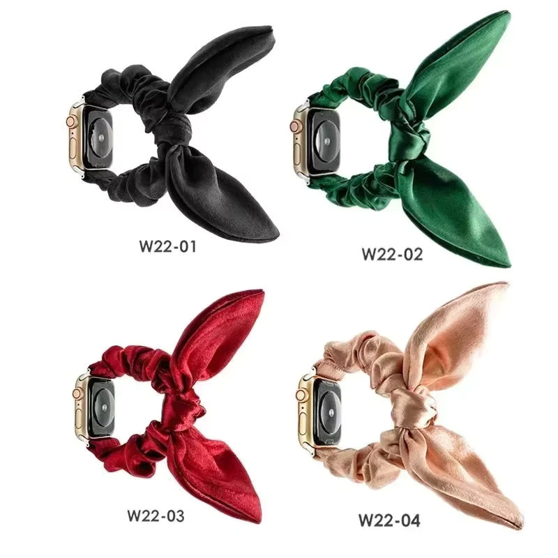 CAOWTAN Uhrenarmband Scrunchie Gummiband, Textil, Damen - Bild 3