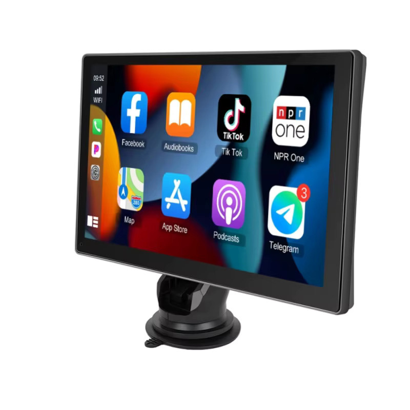 Podofo 9 Zoll Smart Car Stereo Monitor mit Carplay, Android Auto, Bluetooth und Mirror Link in Schwarz - Bild 6