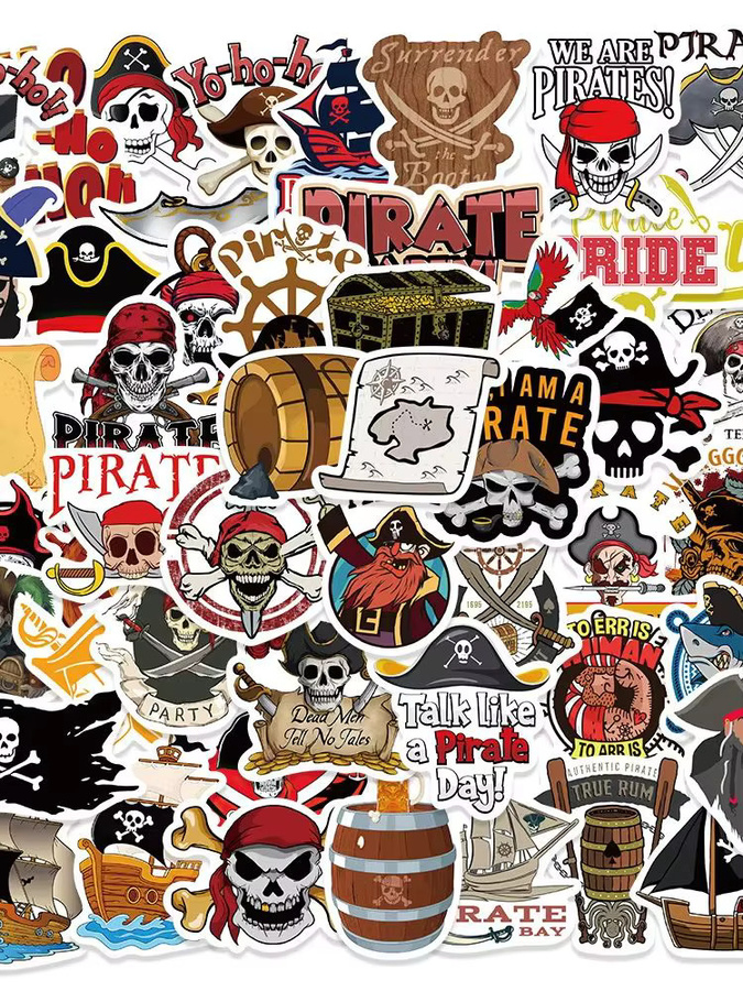 Disney Piraten Aufkleber-Set, Bunt / Mehrfarbig - Bild 4