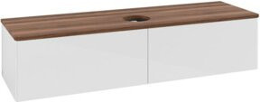 V&B Waschtischunterschrank Antao mit Beleuchtung in Weiß lackiert B: 160 cm, T: 50 cm - Bild 1