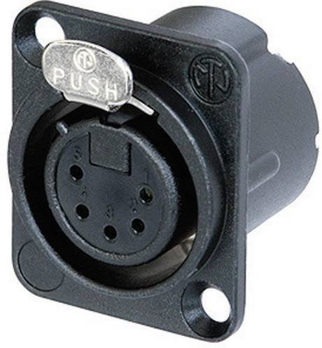 Neutrik NC5FD-LX-B XLR-Flanschbuchse mit 5 Kontakten in Schwarz - Bild 1