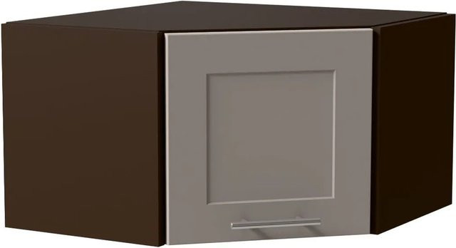 Feldmann-Wohnen Eckhängeschrank Oslo Lava Kaschmir Matt mit Soft-Close-Türen B/T/H: 60 x 60 x 36 cm - Bild 1
