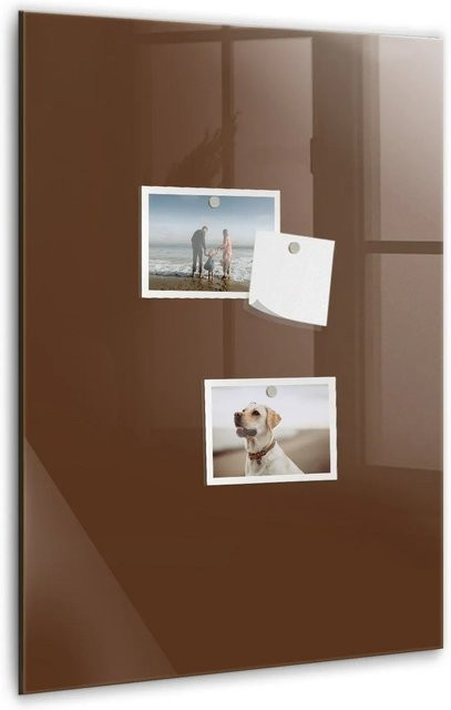 Tulup Magnettafel aus Glas in Braun, B: 40 cm, H: 60 cm - Bild 1