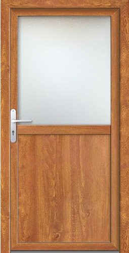 Meeth Nebeneingangstür ProM 02 in Golden Oak mit Glaseinsatz, Farbe: Gold/Braun, B: 98,0 cm, H: 200,0 cm - Bild 1