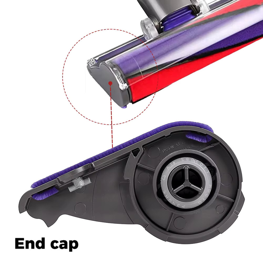 Dyson Ersatzteil-Set mit Seitenabdeckung und weichem Samt-Hauptbürsten-Set für V6 V7 V8 V10 V11 Staubsauger Bürstenstangen-Endabdeckung - Bild 5