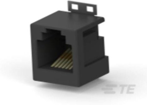 TE Connectivity Standard Modular Jack 1-338086-6 Schwarz - Bild 1