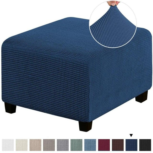 Bestbags Jacquard Stretch Ottomanenbezug für quadratische Fußstützen und Aufbewahrungshocker aus Polyester und Elasthan - Bild 1