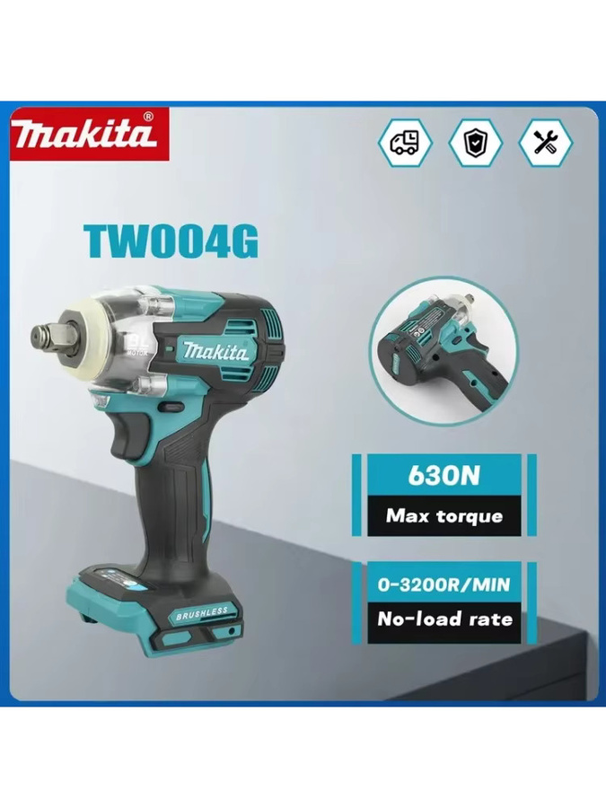 Makita Akku-Bohrschrauber TW004G 18 V bürstenlos Petrol 630 Nm - Bild 7