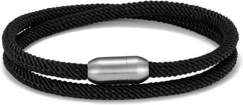 YIRAN Jewelry Survival-Armband, Edelstahl, Schwarz, Unisex, 23cm - Bild 1