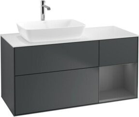 V&B Waschtischunterschrank Finion in matt blau lackiert, Breite: 120 cm, Tiefe: 50,1 cm, Höhe: 50,1 cm - Bild 1
