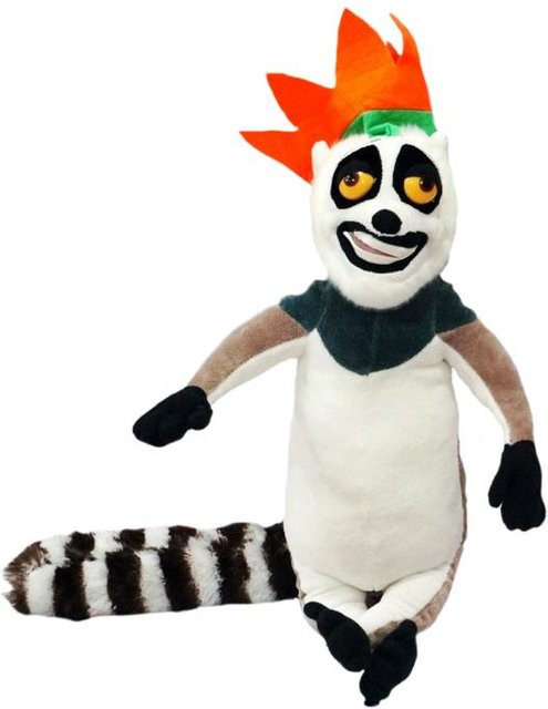 Yiran toy Madagaskar Plüschtier, 6-teiliges Set, Giraffe Nilpferd Löwe Pinguin Zebra Lemuren - Bild 1