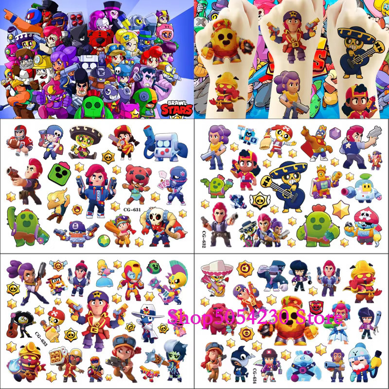 Brawl Stars Party Dekoration Set mit Happy Birthday Banner, Luftballons, Tortendekoration und Aufklebern in Mehrfarbig - Bild 2