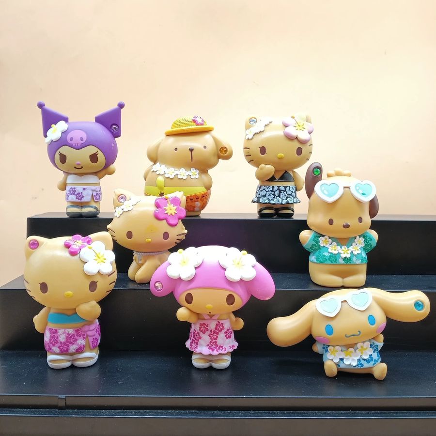 Re-ment Hello Kitty Hawaii Urlaub Blind Box Actionfiguren für dein Desktop-Ornament - Bild 2