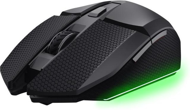 Trust GXT 122 Felox+ Duale kabellose beleuchtete Gaming-Maus in Schwarz mit Bluetooth und USB-A-Verbindung - Bild 1