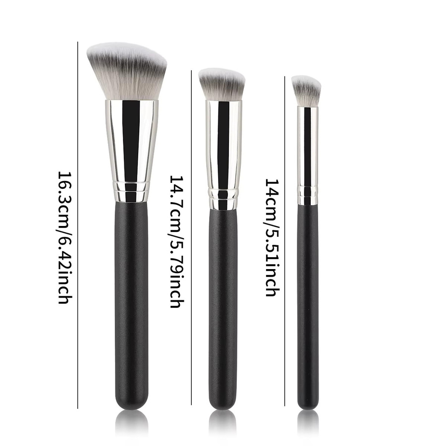 RANCAI Foundation-Concealer-Pinsel, Kontur- und Rouge-Pinsel, Unisex - Bild 2