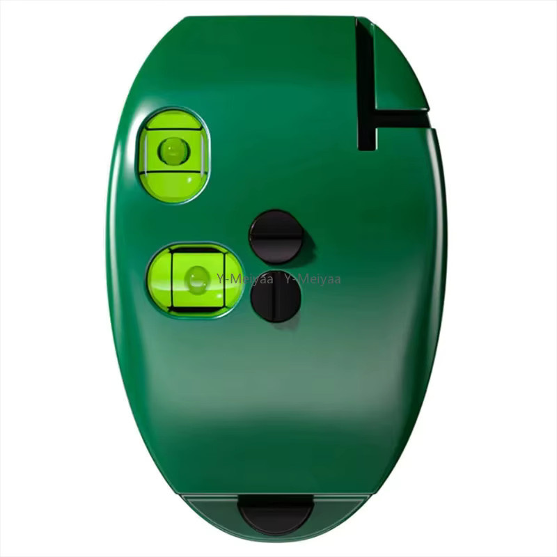 Vertikale Maus-Laserwasserwaage mit Infrarot-Horizontallinie und rechtwinkliger Libelle, 2-Linien-Laser-Nivelliergerät mit 20m Reichweite in Grün, B/T/H: 11,7 x 7,0 x 20,0 cm - Bild 4
