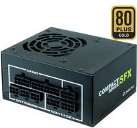 Chieftec COMPACT CSN-450C PC-Netzteil, 450W, 80Plus Gold, Schwarz, B/T/H: 10,0 x 12,5 x 6,4 cm - Bild 1