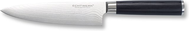 ECHTWERK Damast Kochmesser mit Holzgriff in Silber - Bild 1