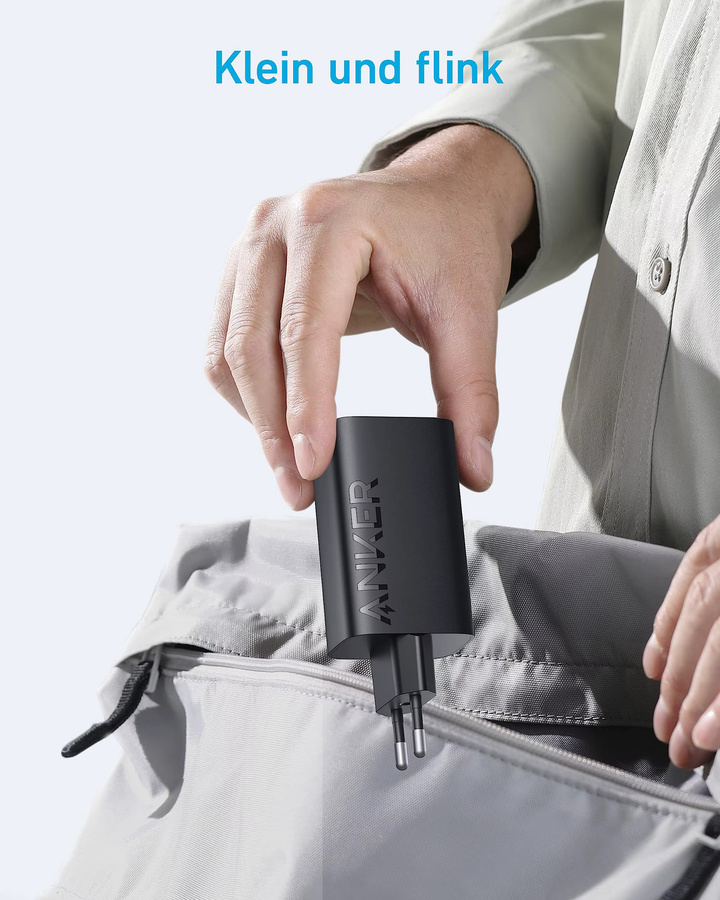 Anker 335 USB-C Netzteil 67W Schnellladegerät mit 3 Ports in Schwarz - Bild 4