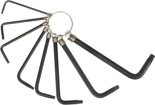 CON:P Stiftschlüsselsatz Torx, 8-teilig, schwarz, Schlüsselgröße: 2,5 – 6,7 mm - Bild 1