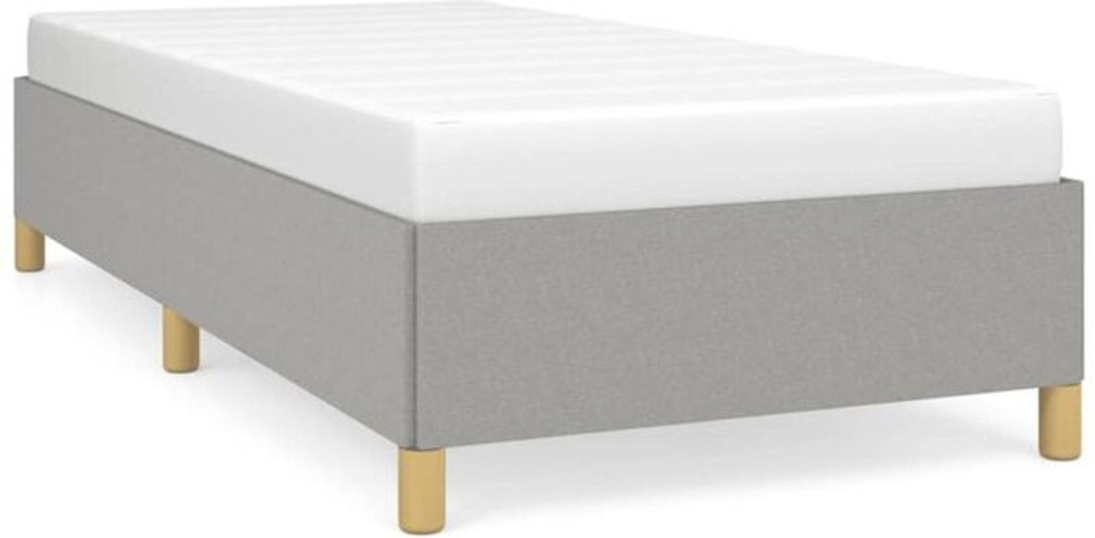 Polsterbett vidaxl in Grau aus Stoff und Holzwerkstoff, B/T/H: 90 x 200 cm - Bild 1