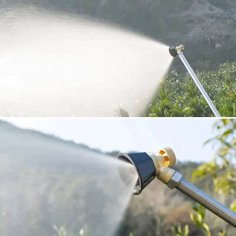 HUXUAN Hochdruck-Luft-Vortex-Sprühdüse in Schwarz, verstellbare Wasserauslassdüse für Gartenarbeit und Bewässerung - Bild 4