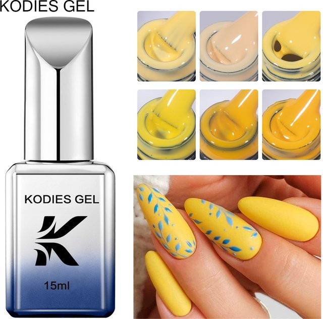 Kodies Gel Nagellack, Mango gelb - Bild 1