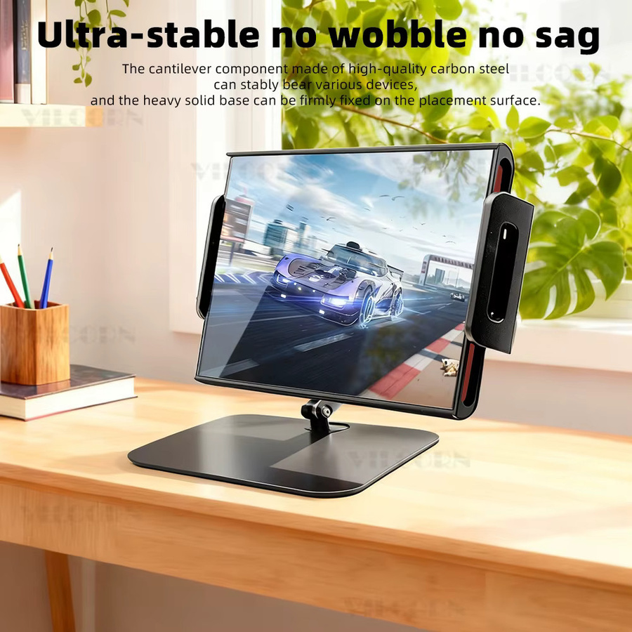 VILCORN Verstellbarer Desktop-Ständerhalter für Nintendo Switch OLED, Switch 2 und NS Lite in Schwarz - Bild 5