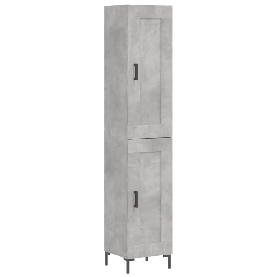 vidaXL Highboard Betongrau B/T/H: 34,5 x 34 x 180 cm - Bild 2