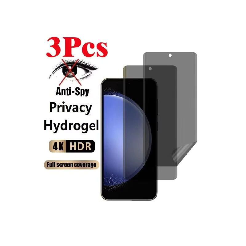 3er-Set Anti-Spy Privatsphäre Hydrogel Displayschutz für Vivo G2 T3x T3 Ultra Lite 5G iQOO Neo9 Neo9s Pro Plus Neo 10 Pro Transparent - Bild 7