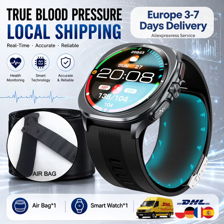 MTIMENX Smartwatch, Schwarz, Silikon, EKG, Unisex - Bild 6