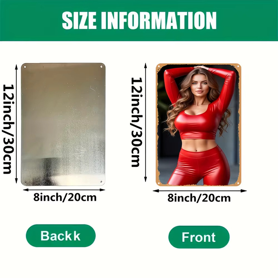 CIFBUY Vintage Aluminium-Metallschild als rustikale Wanddekoration für Restaurant und Bar - Bild 2