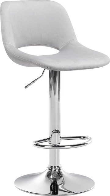 CLP Barhocker Camden mit Samt-Bezug und drehbarer Funktion in modernem Design - Bild 1